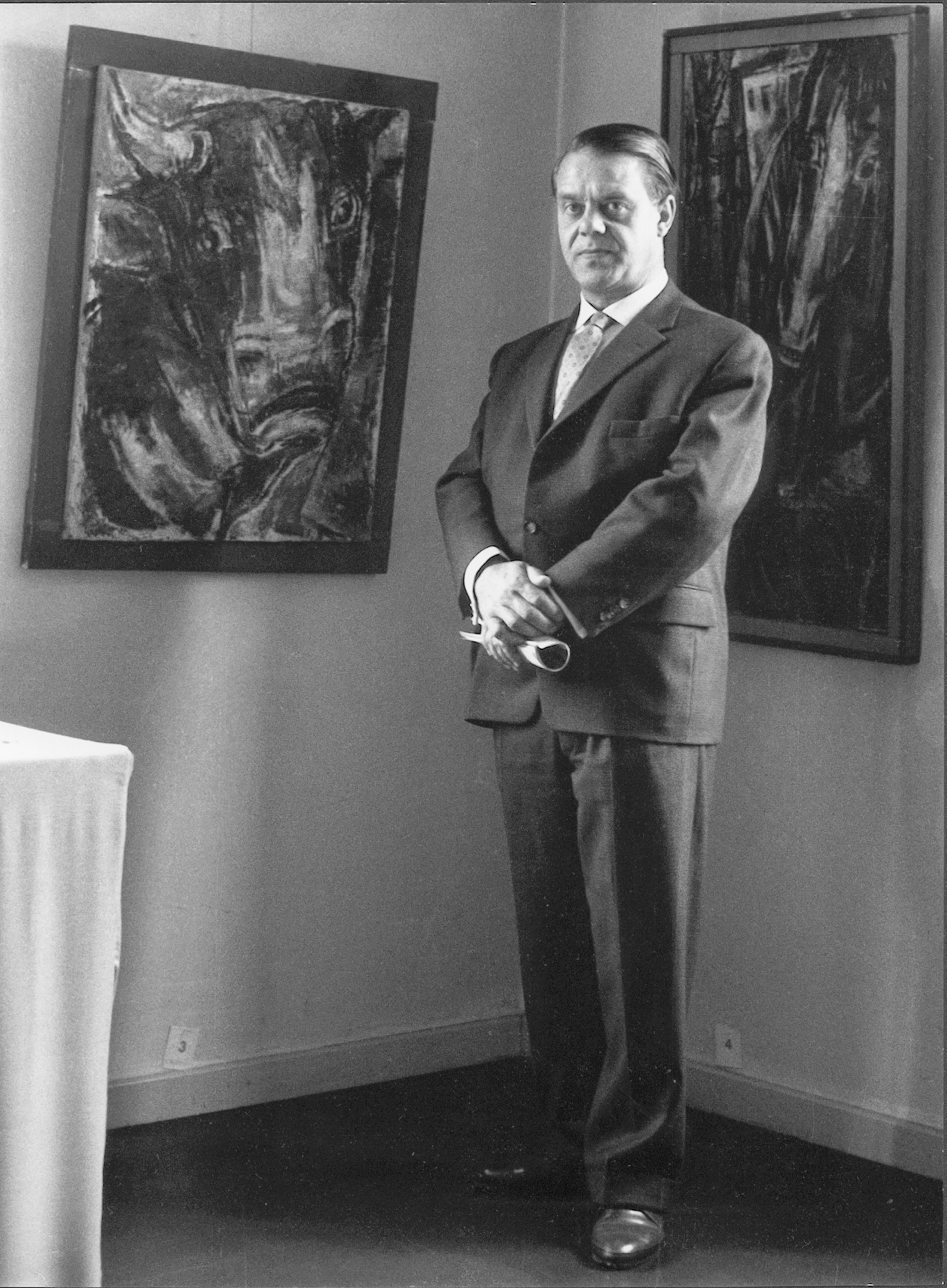 Der Maler Ernst Wolfhagen im Jahre 1957